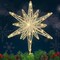 Christmas Tree Star Decorations, 13inches Metal Hollow Design, 20 LED Lights,Sparkling Tree Toppers Christmas Decorations Light up Your Christmas, Star Tree Topper Decorations for Home Holiday Party